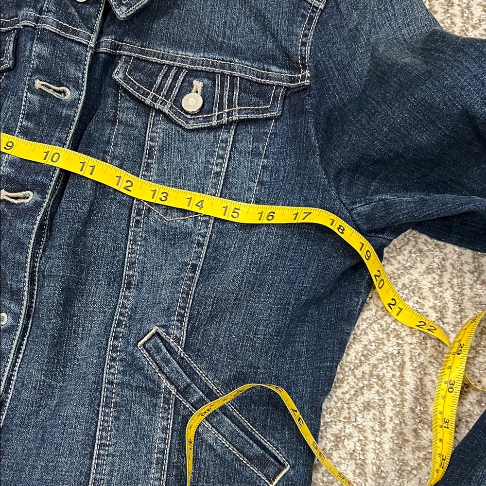 Levi's Women's Dark Blue Jean Jacket - Picture 5 of 7